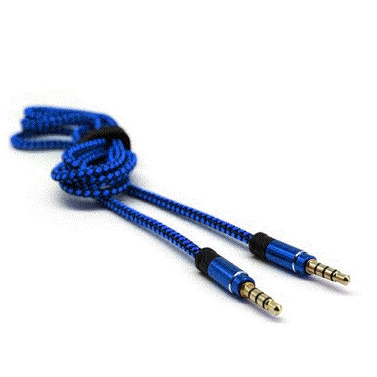 Picture of کابل AUX ریمکس آبی طول1MM