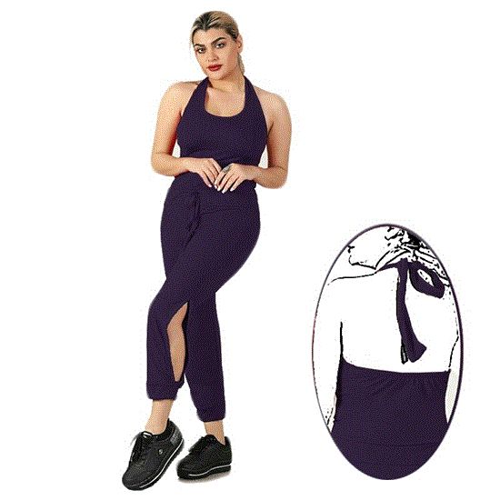 Picture of سرهمی اسپرت دور گردنی رنگ بنفش