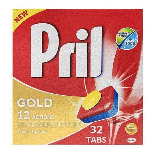 Picture of قرص ماشین ظرفشویی پریل مدل GOLD بسته 32 عددی