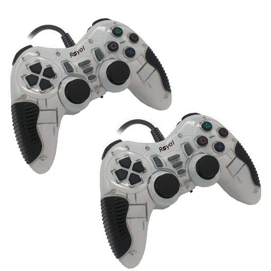 Picture of دسته بازی دوبل شوکدار سفیدرویال PC