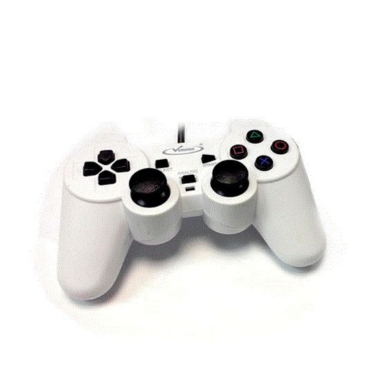 Picture of دسته بازی تک شوکدار سفید ونوس ps2