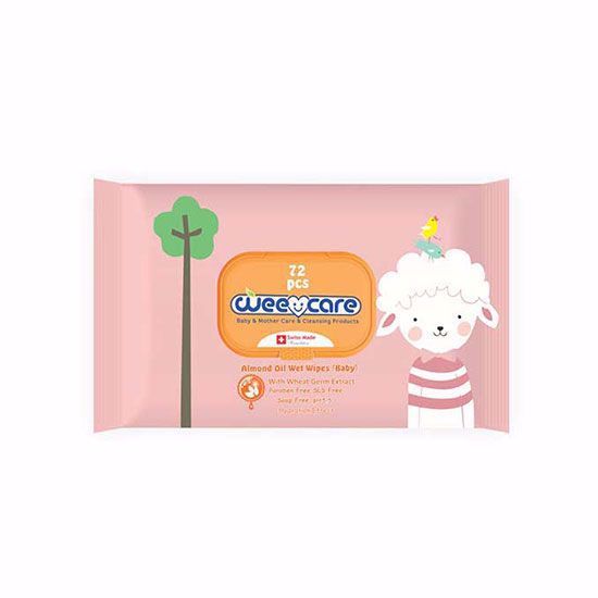 Picture of دستمال مرطوب WEE CARE بسته 72 عددی (صورتی)