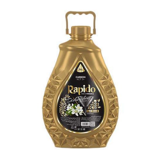 مایع ظرفشویی ذغالی راپیدو مدل Apple Blossom حجم 3000 گرم