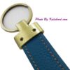 Picture of جاکلیدی چرمی سبز آبی با آویز طلایی