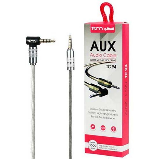 Picture of کابل AUX تسکو مدل TC94 طول 1متر رنگ نقره ای