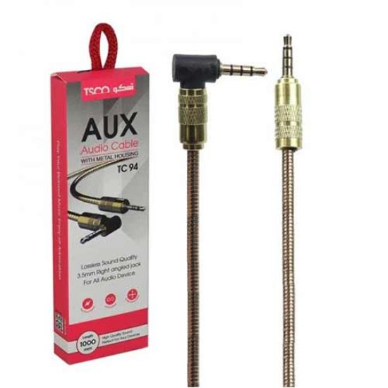 Picture of کابل AUX تسکو مدل TC94 طول 1 متر رنگ طلایی