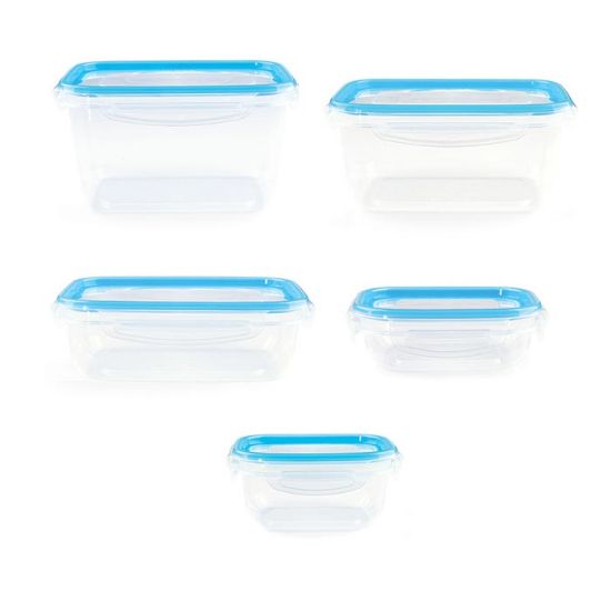 Picture of ظرف نگهدارنده kleez  مجموعه 5 عددی رنگ آبی