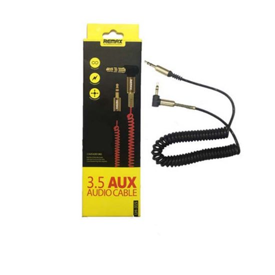 تصویر  کابل AUX ریمکس مدل فنری طول 1.8 متر رنگ قرمز