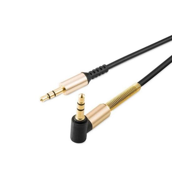 تصویر  کابل AUX ریمکس مدل فنری طول 1.8 متر رنگ قرمز