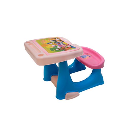 Picture of میز تحریر صورتی و صندلی سبز رنگ کودک دانا