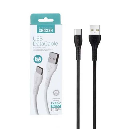 Picture of کابل تبدیل USB به USB-C شوش مدل SH20C طول 1.1 متر مشکی