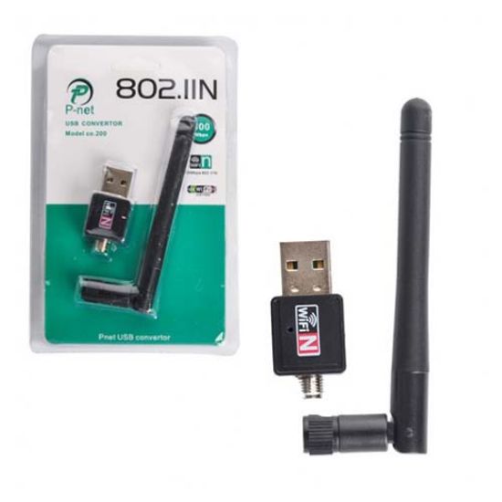 Picture of کارت شبکه USB بی سیم آنتن کوتاه پی نت مدل co.200