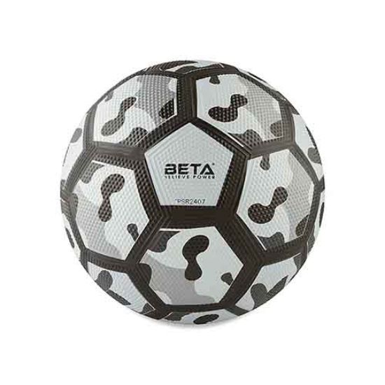 Picture of توپ فوتبال لاستیکی بتا سایز 4 طرح ارتشی خاکستری