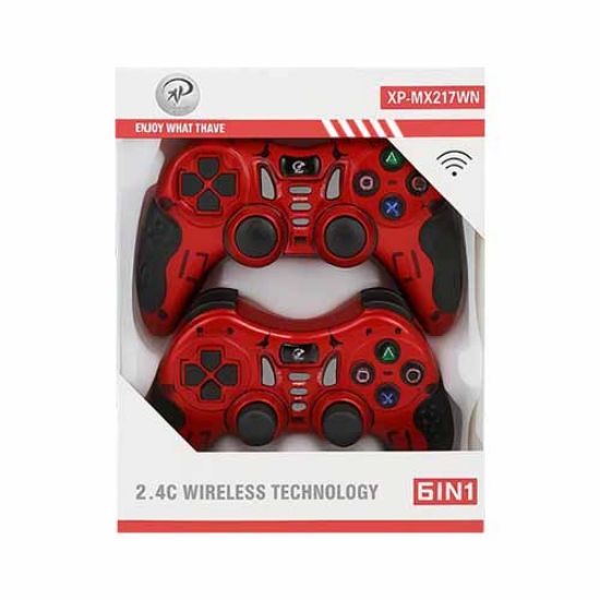 Picture of دسته بازی بی سیم دو عددی ایکس پی پروداکت مدل MX217W قرمز