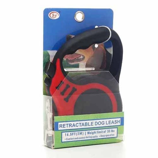 Picture of بند قلاده سگ و گربه طول 3 متری قرمز